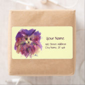 紫の子猫，子猫ポートレート，クリーム ラベル (インサイチュ)