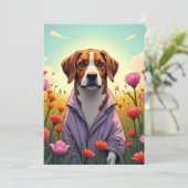 紫の子豚の開花 シーズンカード (スタンド正面)