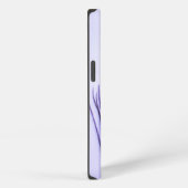 紫の孔雀の羽 iPhoneケース (右側面)