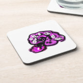 紫の孔雀 コースター (左側)