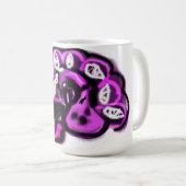 紫の孔雀 コーヒーマグカップ (正面右)