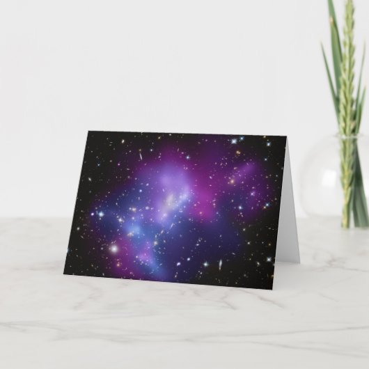 紫の宇宙の風景 写真 ブランキング カード (正面)