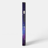 紫の宇宙イメージ無限大シンボル iPhoneケース (左側面)