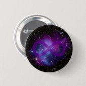 紫の宇宙イメージ 缶バッジ (正面&裏面)