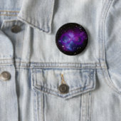 紫の宇宙イメージ 缶バッジ (インサイチュ)