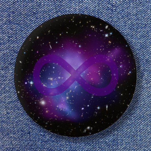 紫の宇宙イメージ 缶バッジ
