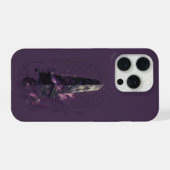 紫の宇宙オベリスク オカルト ダークアート iPhoneケース (裏面横)