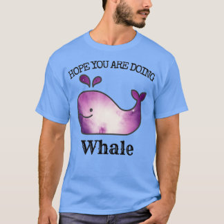 紫の宇宙クジラの宇宙 Tシャツ
