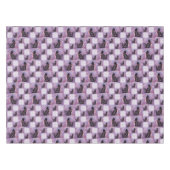 紫の宇宙猫パッチワーク テーブルクロス (正面(横))