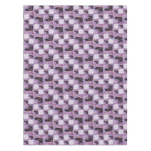 紫の宇宙猫パッチワーク