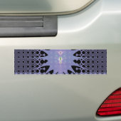 紫の宇宙 バンパーステッカー (車上)
