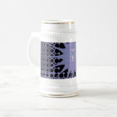 紫の宇宙 ビールジョッキ (正面左)