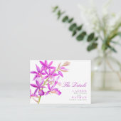 紫の宝石の蘭結婚の便利な詳細 エンクロージャーカード (スタンド正面)
