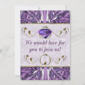 紫の宝石 招待状 (正面)