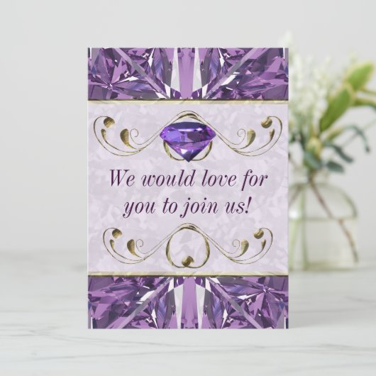 紫の宝石 招待状 (スタンド正面)