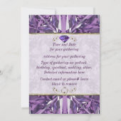 紫の宝石 招待状 (裏面)