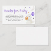 紫の小さなブーは、ほぼベビーのための本 エンクロージャーカード (正面/裏面)
