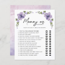 紫の小さなヤミフラワーのママまたはパパのゲーム