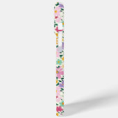 紫の小さな花のモノグラム Case-Mate iPhoneケース (裏面 / 左)