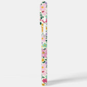 紫の小さな花のモノグラム Case-Mate iPhoneケース (裏面 / 左)
