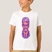 紫の少女 Tシャツ (正面)