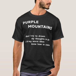 紫の山々がアクインスパイアティブ Tシャツ