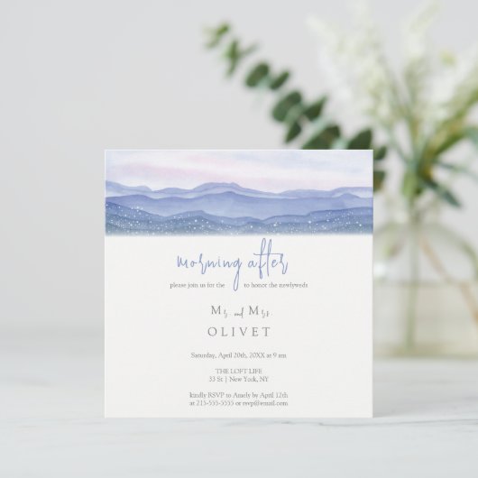 紫の山々の朝の後 招待状 (スタンド正面)