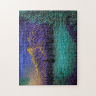 "紫の山々"風光明媚な風景パズル ジグソーパズル