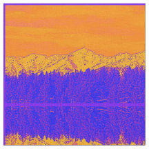 紫の山の威厳のある織物