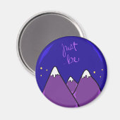 紫の山の磁石 マグネット (正面/裏面)