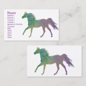 紫の巧みな馬 名刺 (正面/裏面)