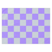 紫の市松模様にギンガム テーブルクロス (正面(横))