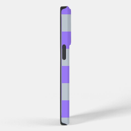 紫の市松模様にギンガム Case-Mate iPhoneケース (裏面 / 右)