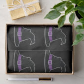 紫の帽子ハロウィンパターンの詳細の魔女の帽子 薄葉紙 (ギフト)