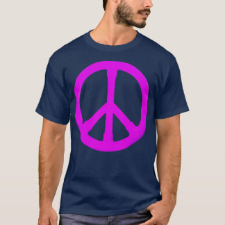 紫の平和の象徴 Tシャツ