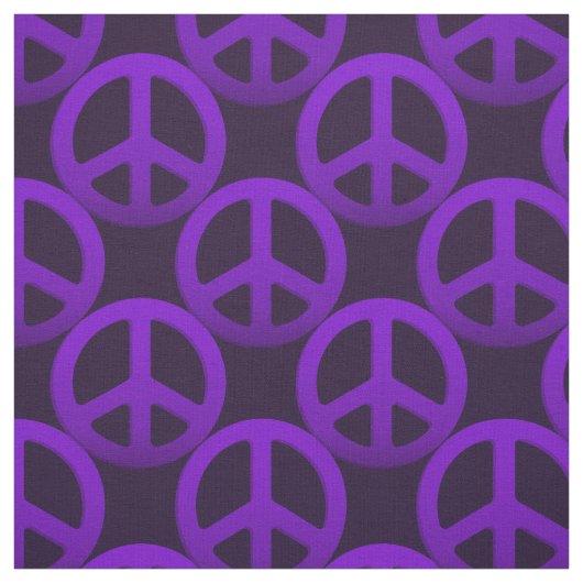 紫の平和サイン ファブリック (見本)