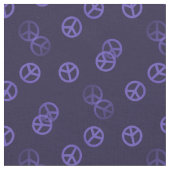 紫の平和サイン ファブリック (クローズアップ)