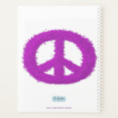 紫の平和サイン プランナー手帳 (裏面)