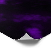 紫の平和サイン ポスター (角)