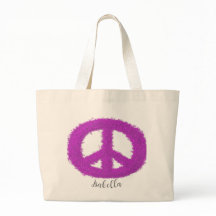 紫の平和サイン