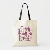 紫の幽霊魔女スパイダーストリックまたは治療 トートバッグ (正面)