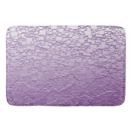 紫の幾何グラデーションタイル抽象デザイン バスマット