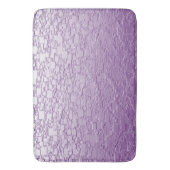 紫の幾何グラデーションタイル抽象デザイン バスマット (正面縦)