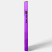 紫の幾何グラデーションメッシュパターンモノグラム Case-Mate iPhoneケース (裏面 / 左)