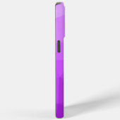 紫の幾何グラデーションメッシュパターンモノグラム Case-Mate iPhoneケース (裏面 / 右)