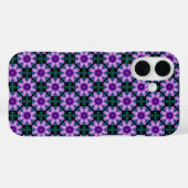 紫の幾何学フラワー Case-Mate iPhoneケース (裏面 (横))