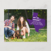 紫の引っ越しました-点々のあるテキサス州移動 ポストカード (正面)