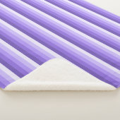 紫の影のストライプ シェルパブランケット (3/4)