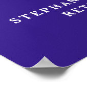 紫の応援から65年の退職パーティー ポスター (角)