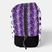 紫の応援ハート、ポンポン、メガフォンパターン ドップキット (右)